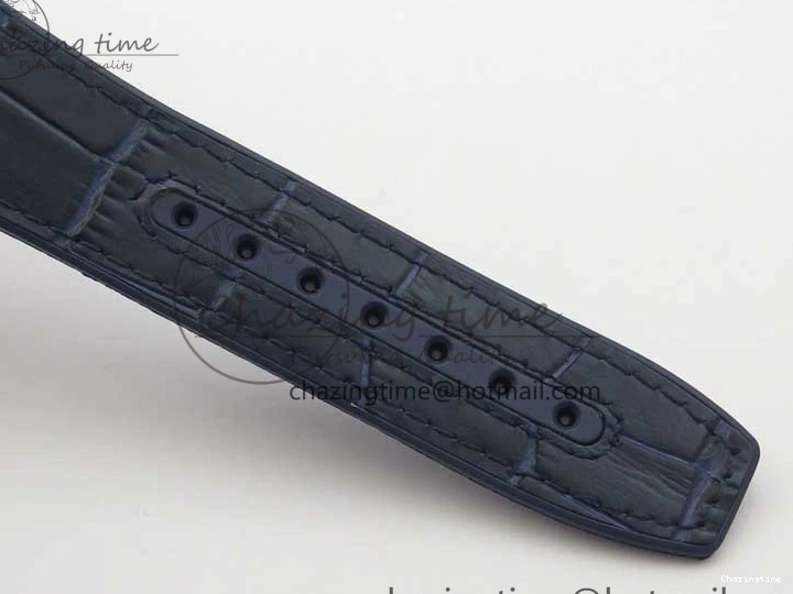 0409 Chic Constellation 131.33.41.21.03.001 SS RG TW Best Edition Blue Dial On Gummy Strap A 7872